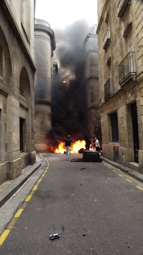 Débordements lors de la manifestation du 17 octobre 2026 à Bordeaux.